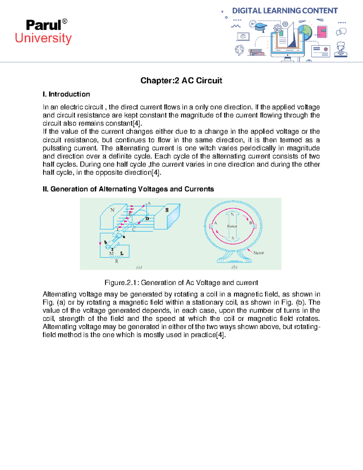 AC CKT AC CKT Chapter2 AC Circuit I. Introduction In an electric