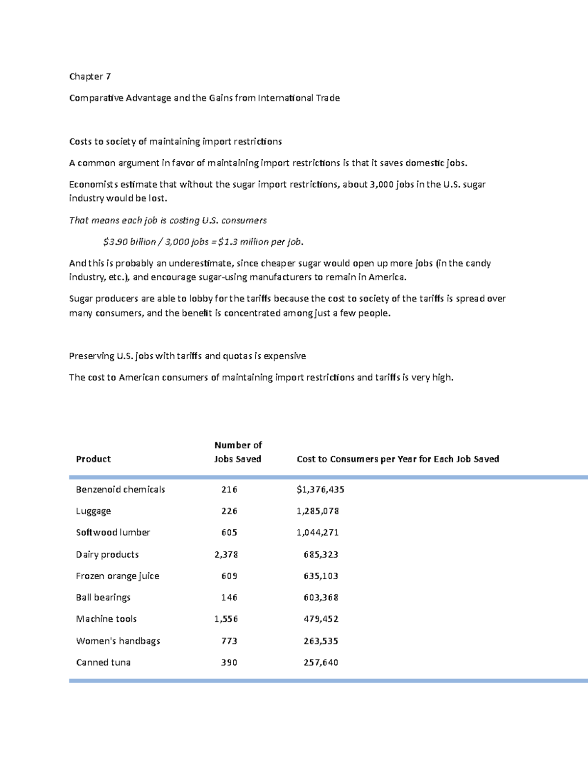 Chapter 7 Lecture Notes 5 - Chapter 7 Comparative Advantage and the ...