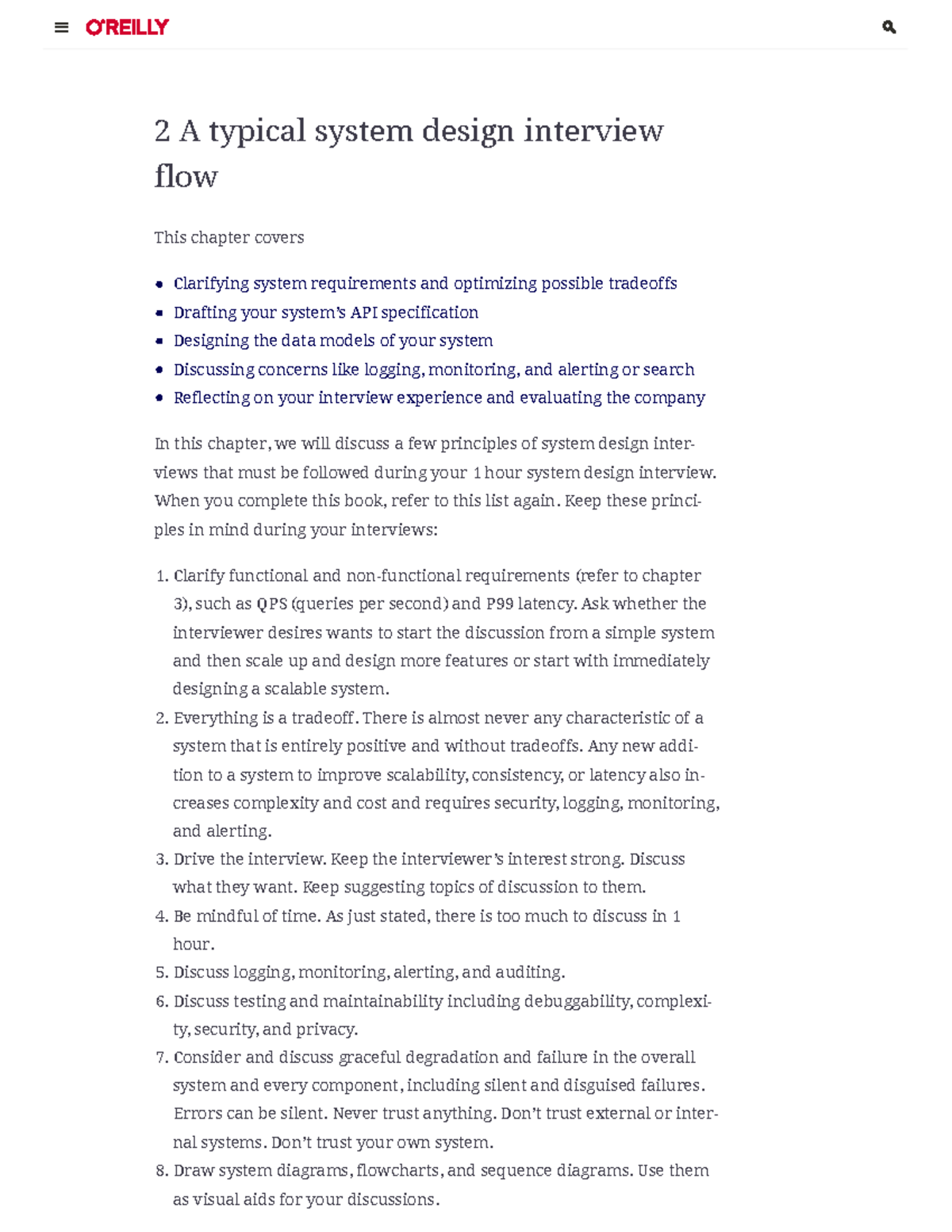 Chapter 2 - Software design - 2 A typical system design interview flow ...