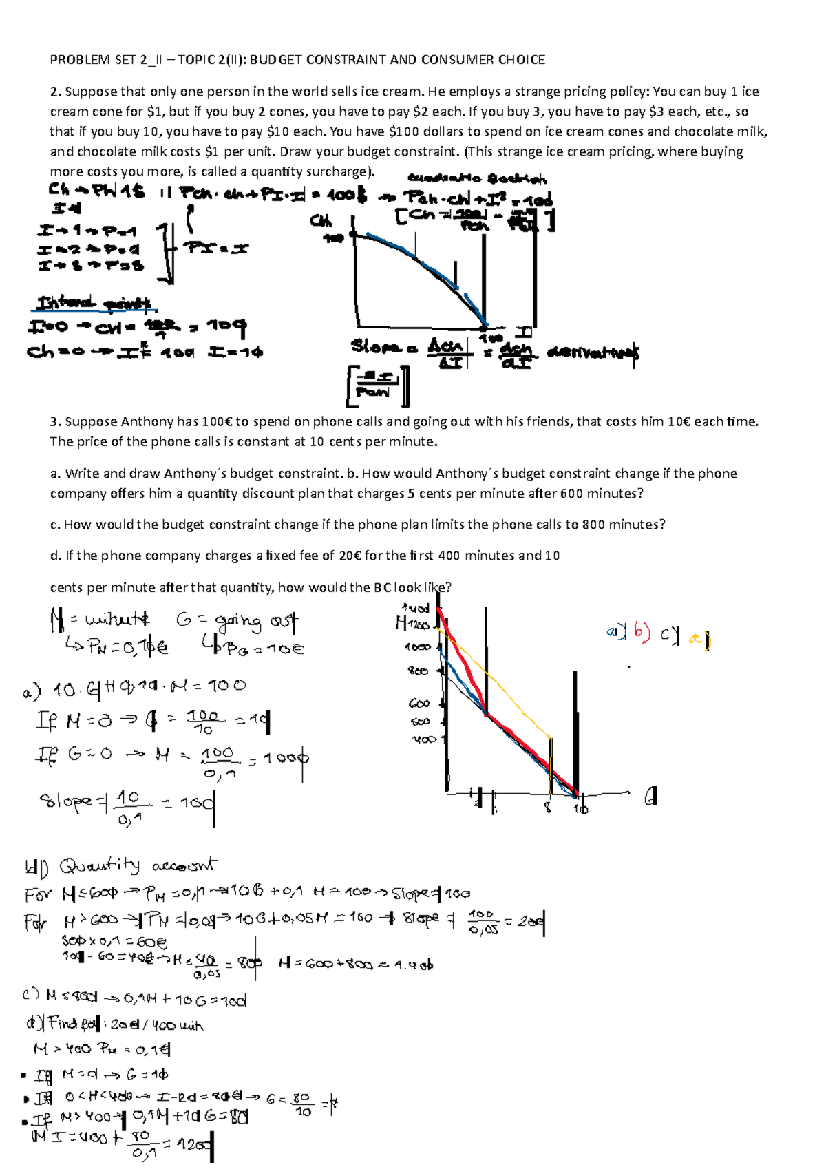 Problem SET 2 - Topic 2 - microeconomía i - UAH - Studocu