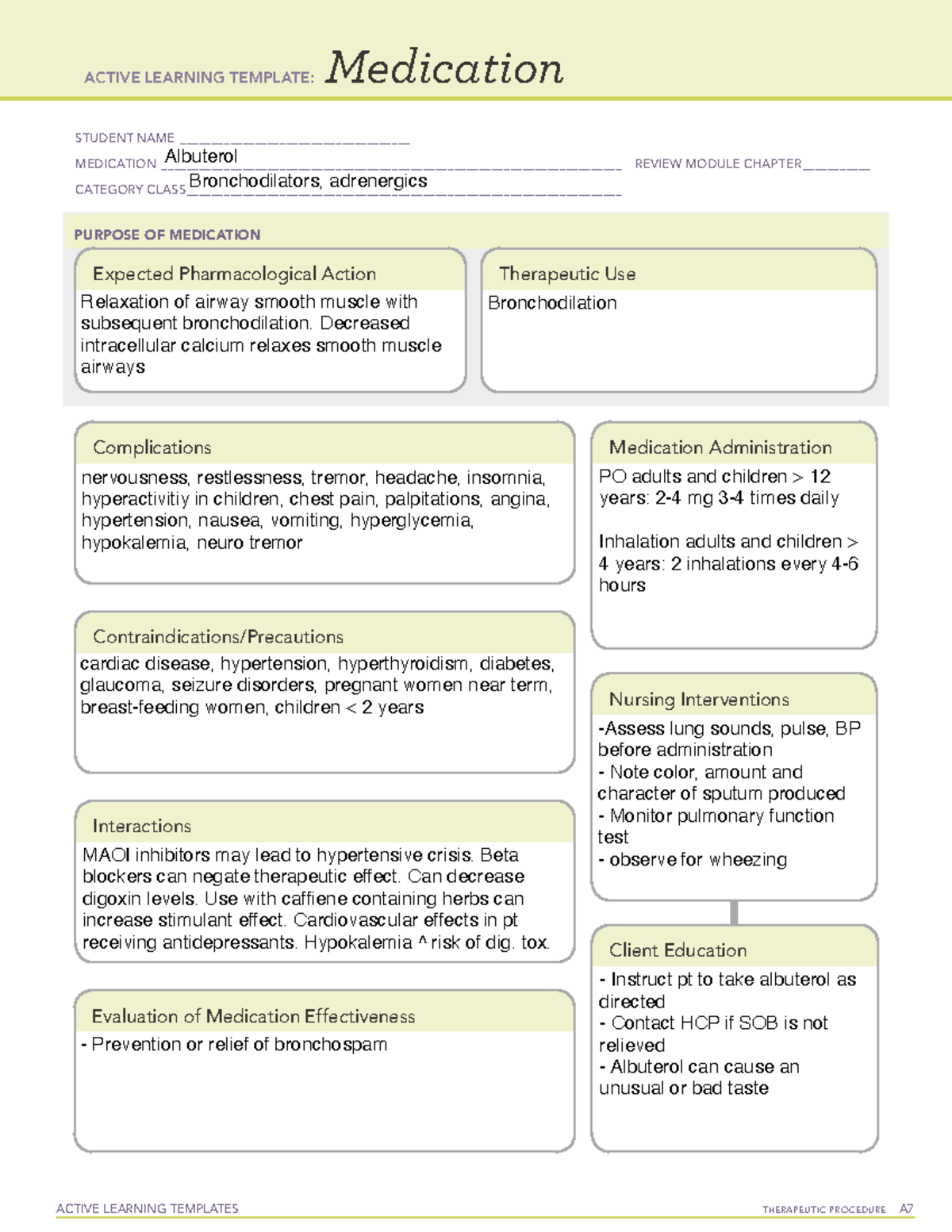 Active Learning Template medication copy 3 - ACTIVE LEARNING TEMPLATES ...