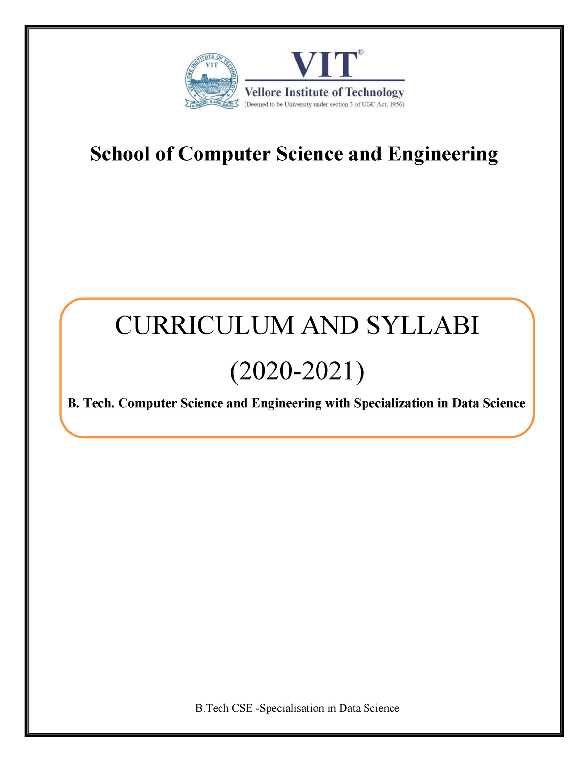 B - Syllabus Of Computer Science - CURRICULUM AND SYLLABI (2020-2021) B ...