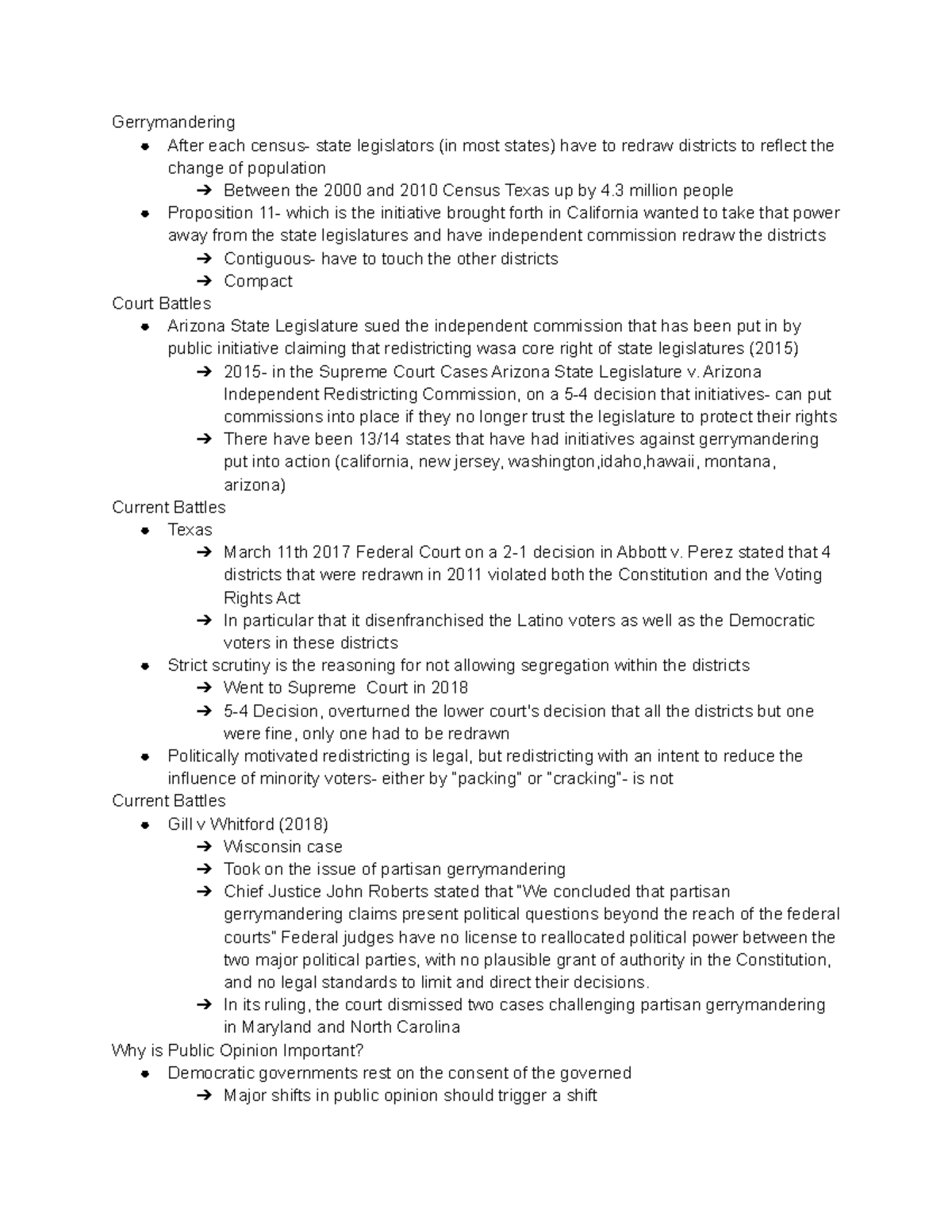 Stu Docu-26 - Professor Samantha Godbey Pols 102 In Class Notes ...