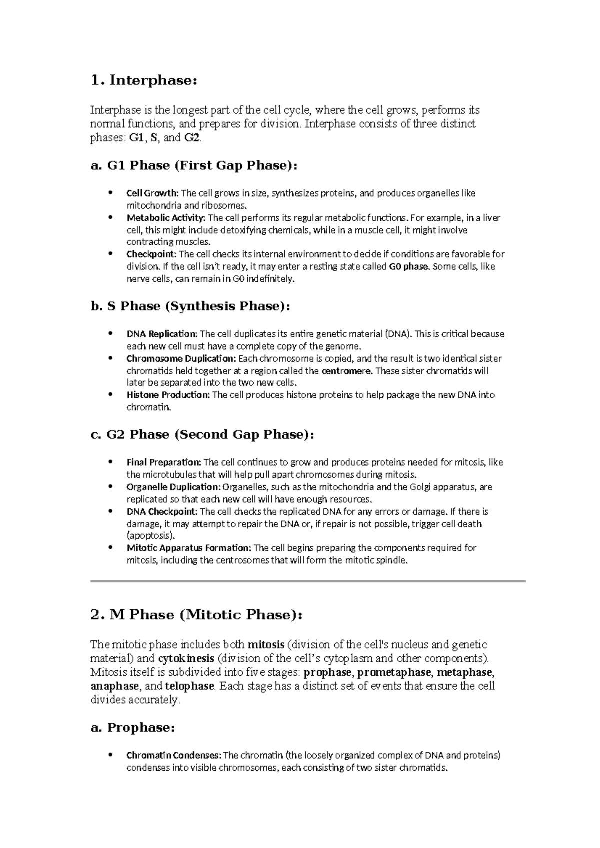 Phases OF CELL Cycle - 1. Interphase: Interphase is the longest part of ...