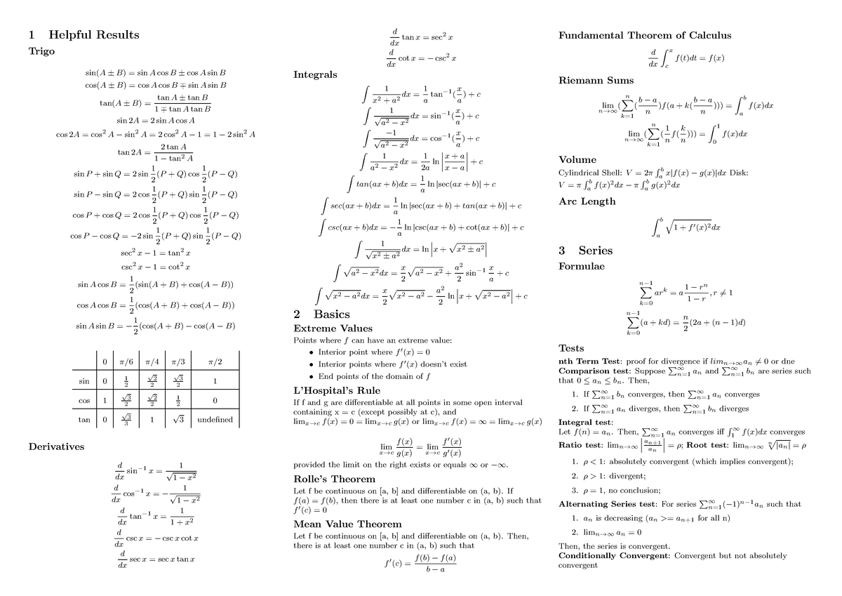 ma1521-cheatsheet-1-helpful-results-trigo-sin-a-b-sin-a-cos-b