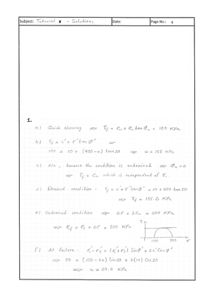 SOIL MECHANICS FORMULA SHEET FOR FINAL EXAMS. - Formula sheet Week 1 ...