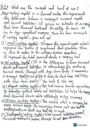 Leverage problem - ANALYSIS OF LEVERAGE The concept of Leverage When a ...