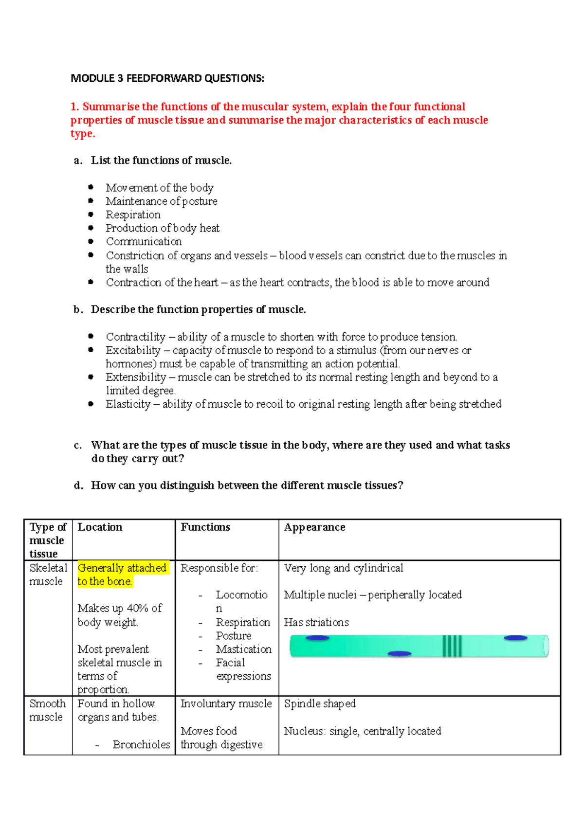 Module 3 Feedforward Questions - MODULE 3 FEEDFORWARD QUESTIONS ...