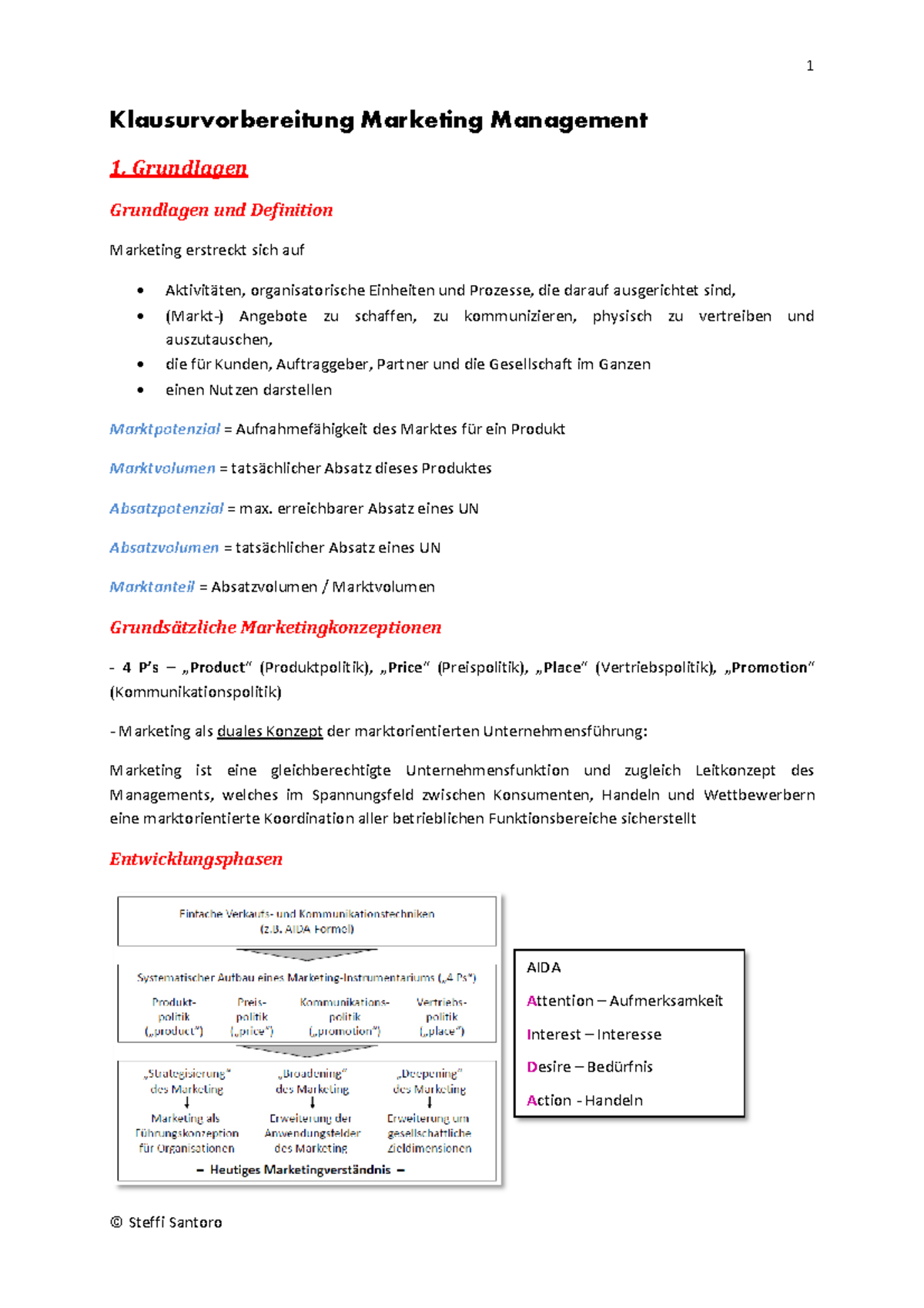 Marketing Komplettzusammenfassung 3 - Klausurvorbereitung Marketing ...