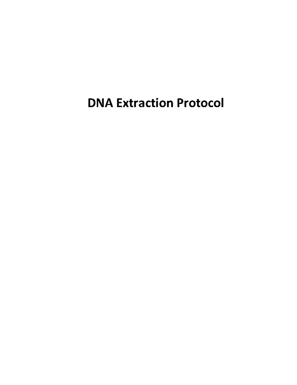 Dna Extrcation Protocol Dna Extraction Protocol Cloning And Sequencing Explorer Series 5419