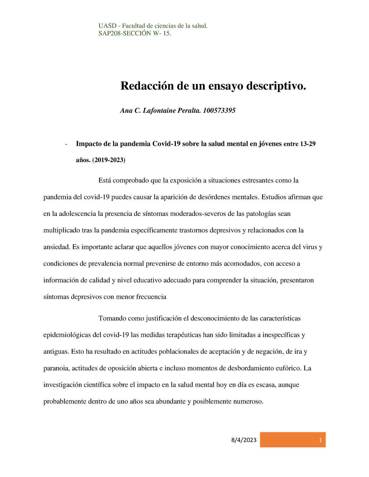 Impacto De La Pandemia En La Salud Mental De Los Jovenes - Redacción De ...