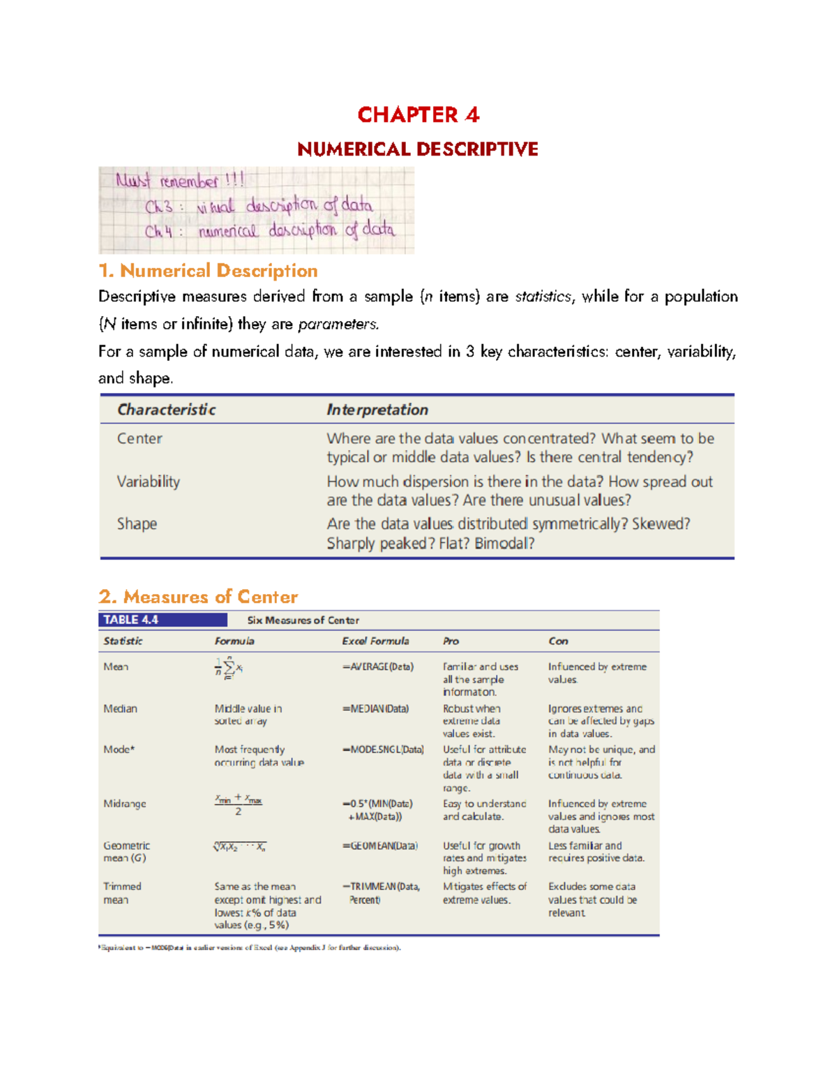 Chapter 4 - Numerical Description - CHAPTER 4 NUMERICAL DESCRIPTIVE 1 ...