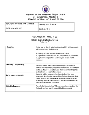 Annex N Teacher Reflection Form (TRF) - TEACHER REFLECTION FORM (TRF ...