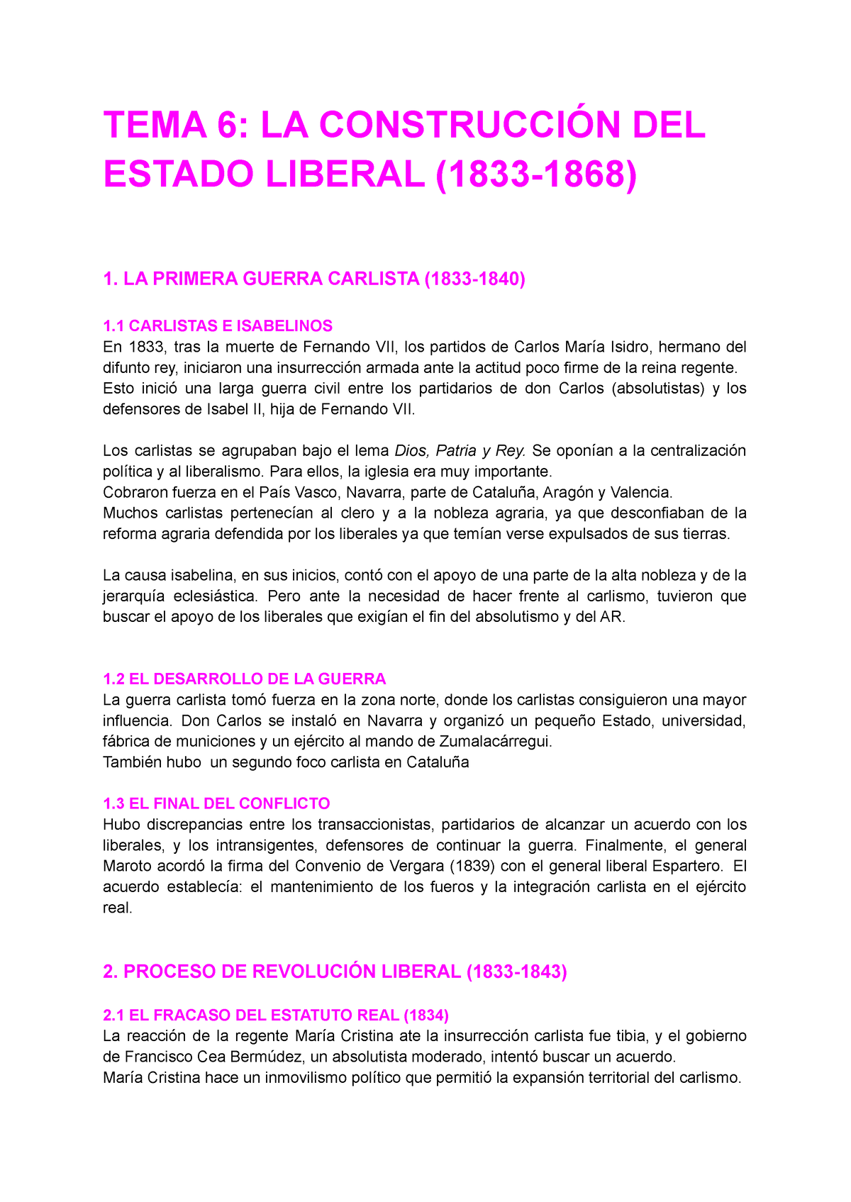 2.LA Construcción DEL Estado Liberal - TEMA 6: LA CONSTRUCCIÓN DEL ...