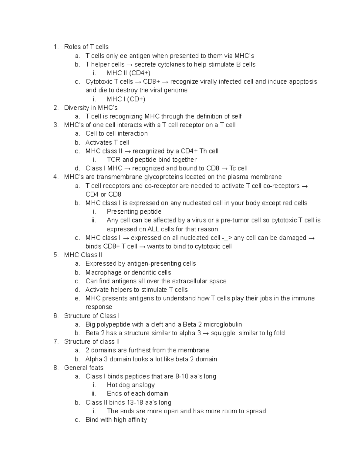 Immunology Exam4 - Exam 4 centered notes, practice questions and what ...