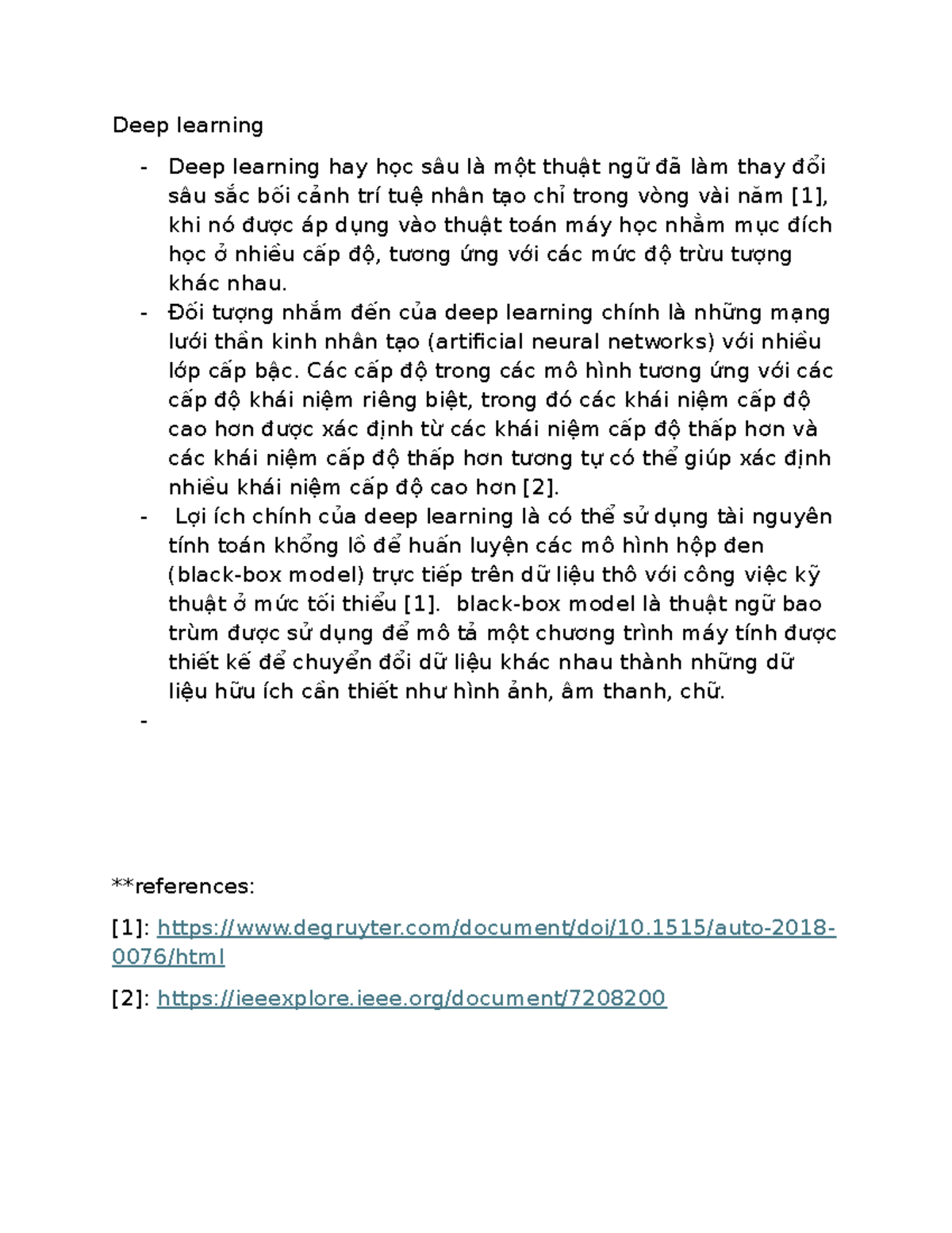 Deep learning - just my assignment - Deep learning - Deep learning hay ...