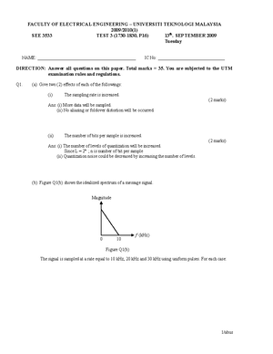 Final Examination Semester I Session 0910_Communication Principles - 2 ...