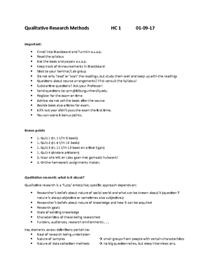 Summary MTO-E - Samenvatting MTO-E-MAW: Qualitative Research Methods ...