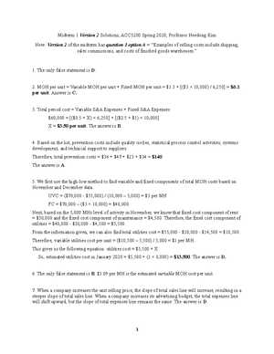 Practice midterm 2 Spring 2023 Set 2 - Test No. Instructions: 1 You ...