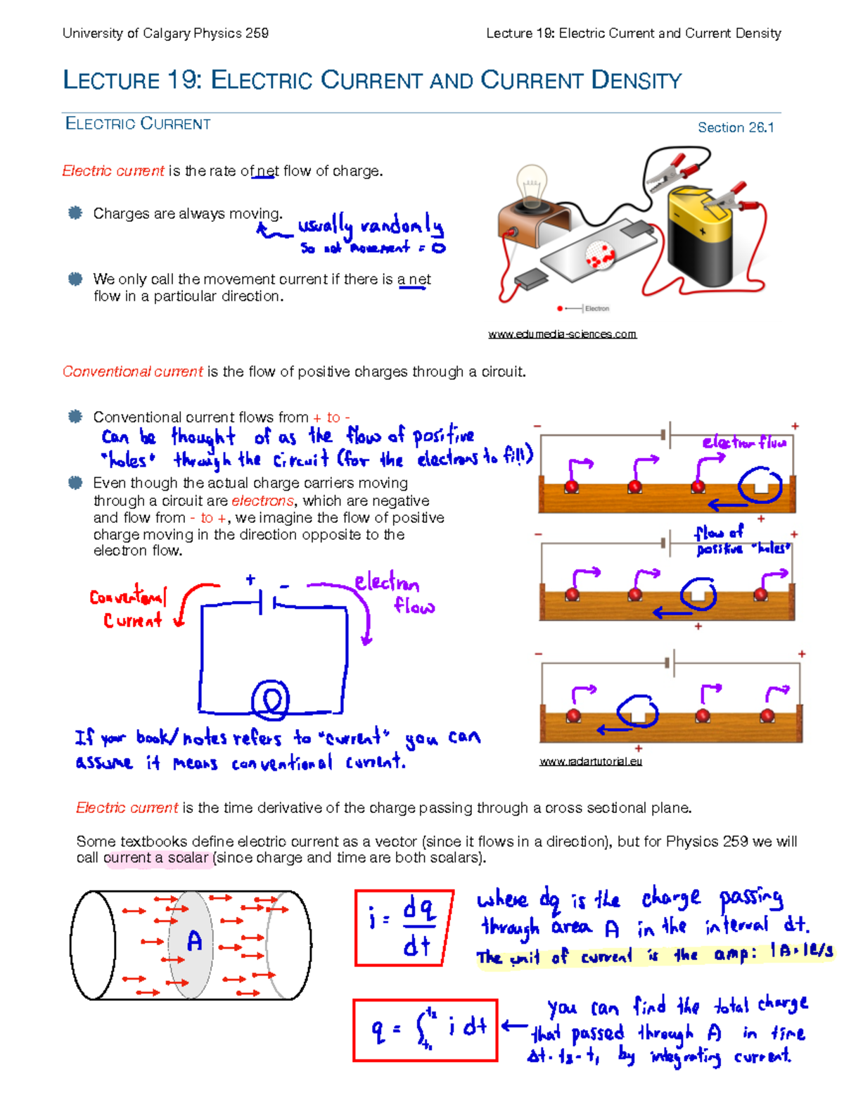 Lecture 19 filledin - Notes - University of Calgary Physics 259 Lecture ...