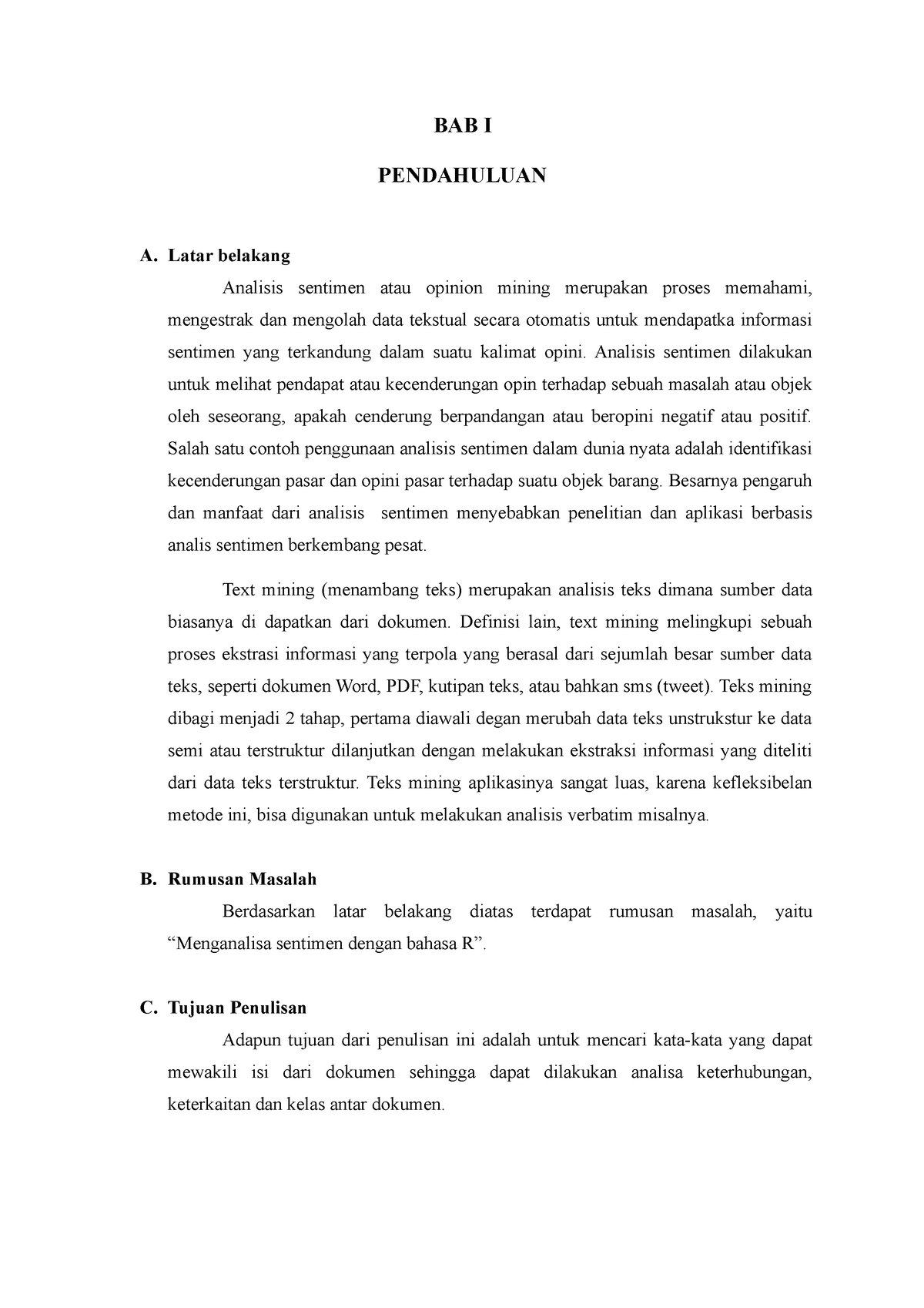 Data Mining Analisis Stentimen - BAB I PENDAHULUAN A. Latar Belakang ...