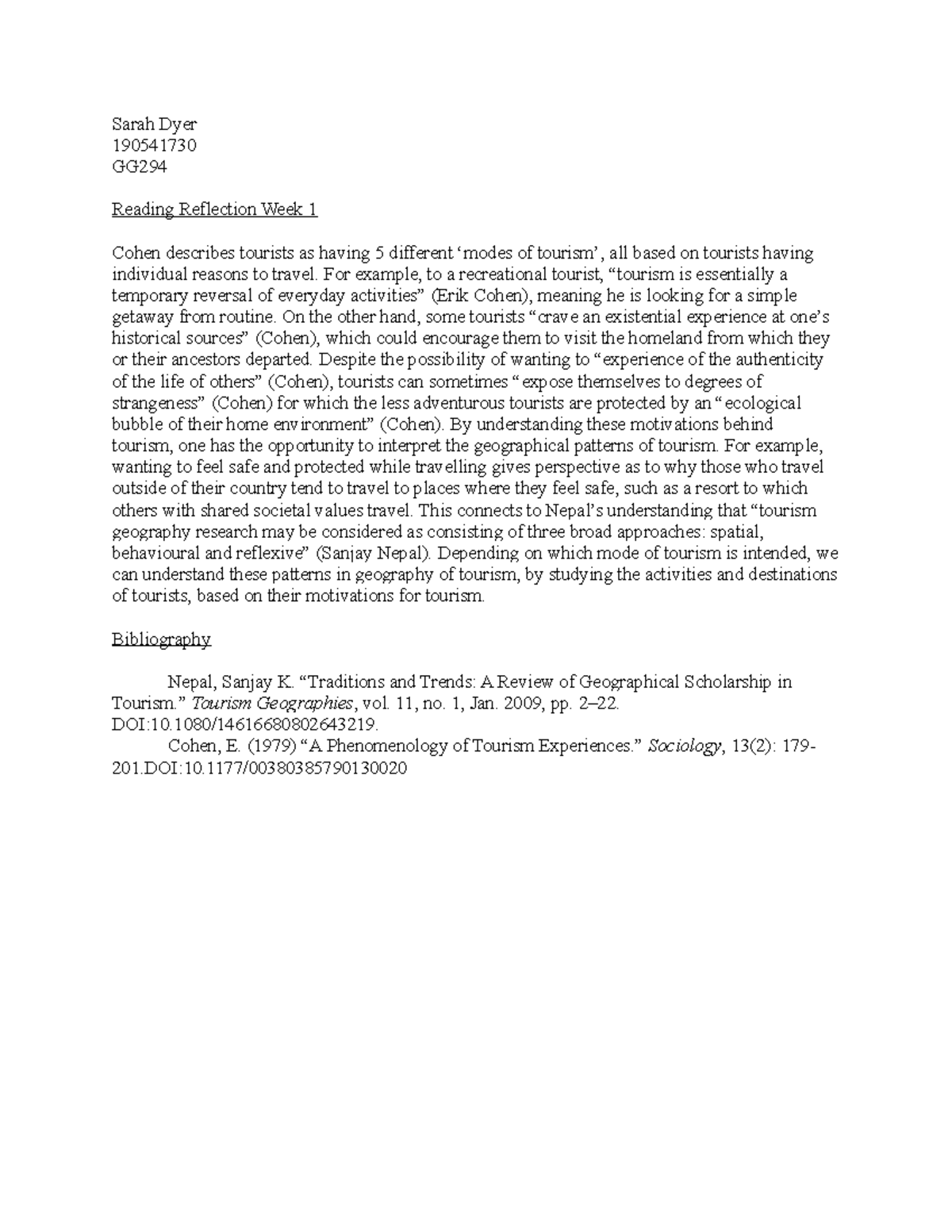 GG294 Reading Reflection Week 1 - Sarah Dyer 190541730 GG Reading ...