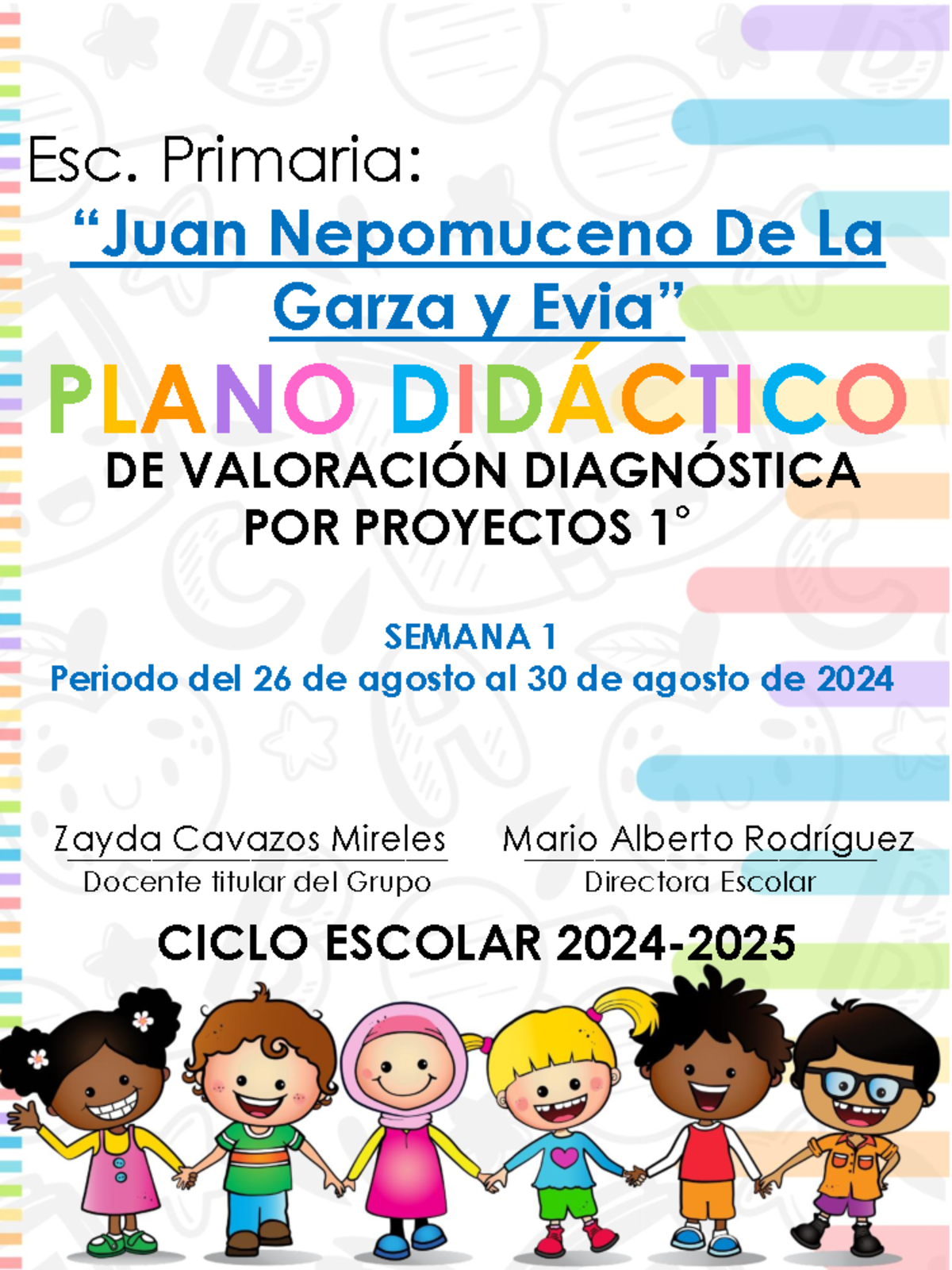 1° SEM1 PlaneacióN Proyectos - PLANO DIDÁCTICO CICLO ESCOLAR 2024- 2025 ...