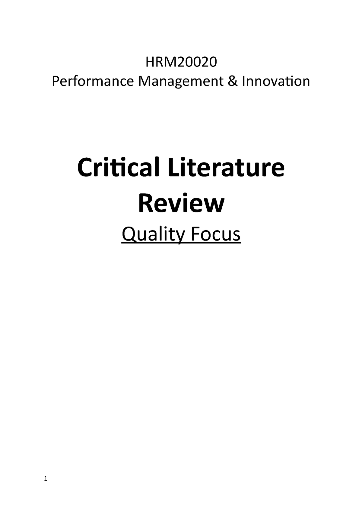 literature review of hr practices