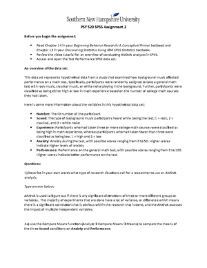 Psy520 open ended coding exercise - Instructions: In the first column ...