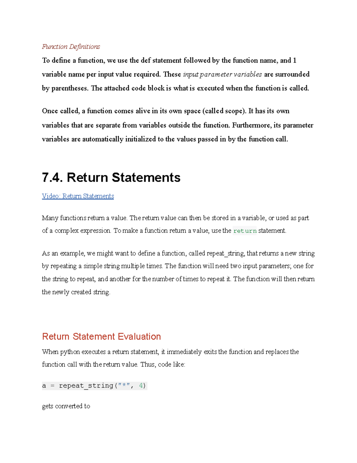 Python 10 - Function Definitions To define a function, we use the def ...