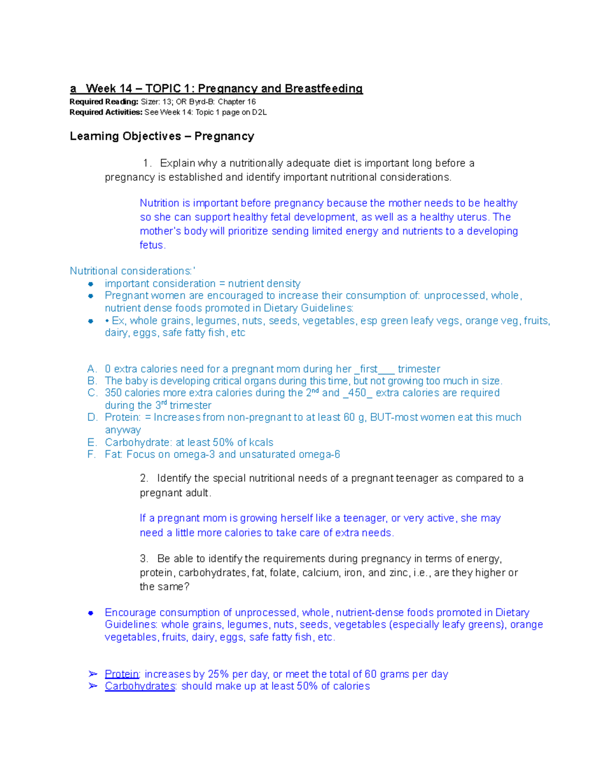 SS23 Wk14 HNF 150 fillin learning objectives a Week 14 TOPIC 1