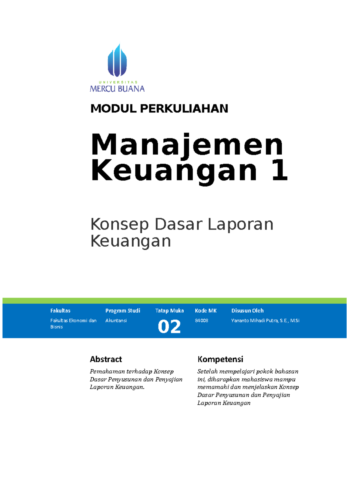 MK 2 - Konsep Dasar Laporan Keuangan - MODUL PERKULIAHAN Manajemen ...