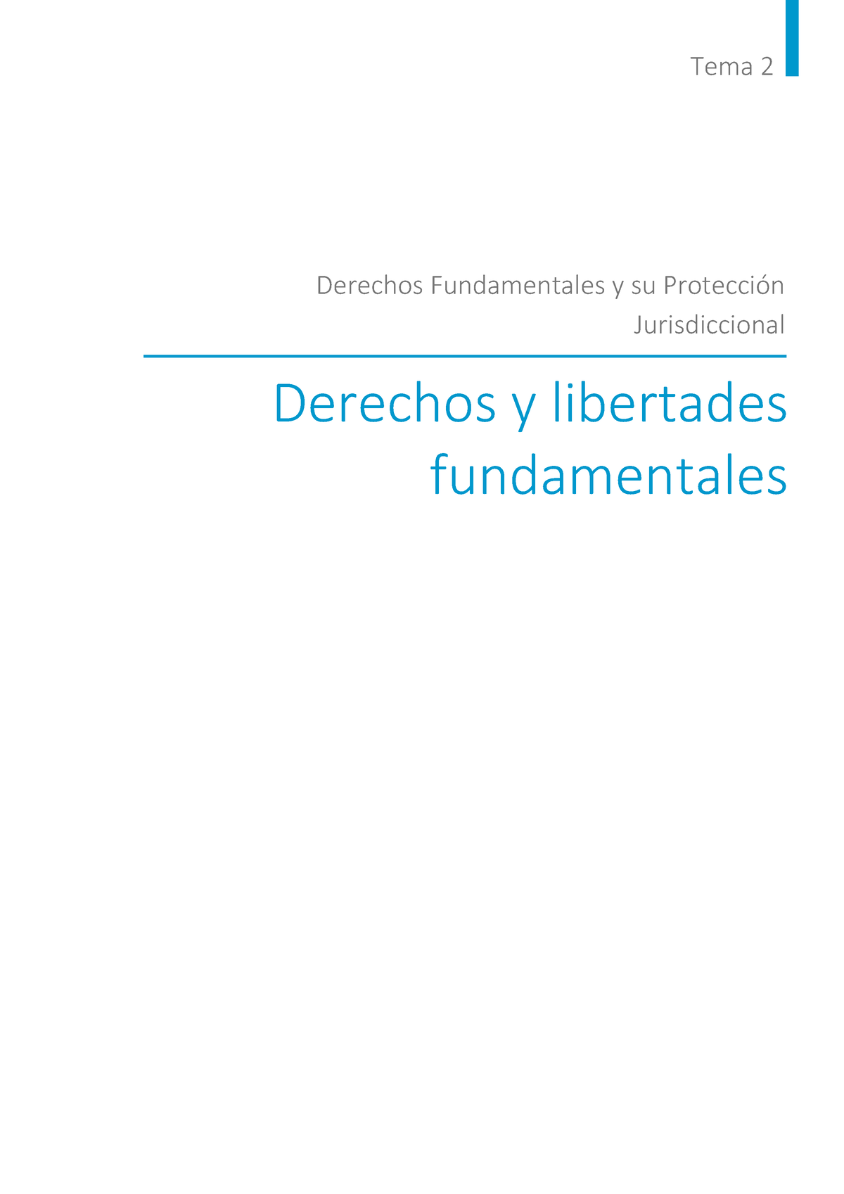 Tema2 - Material De Estudio - Tema 2 Derechos Y Libertades ...