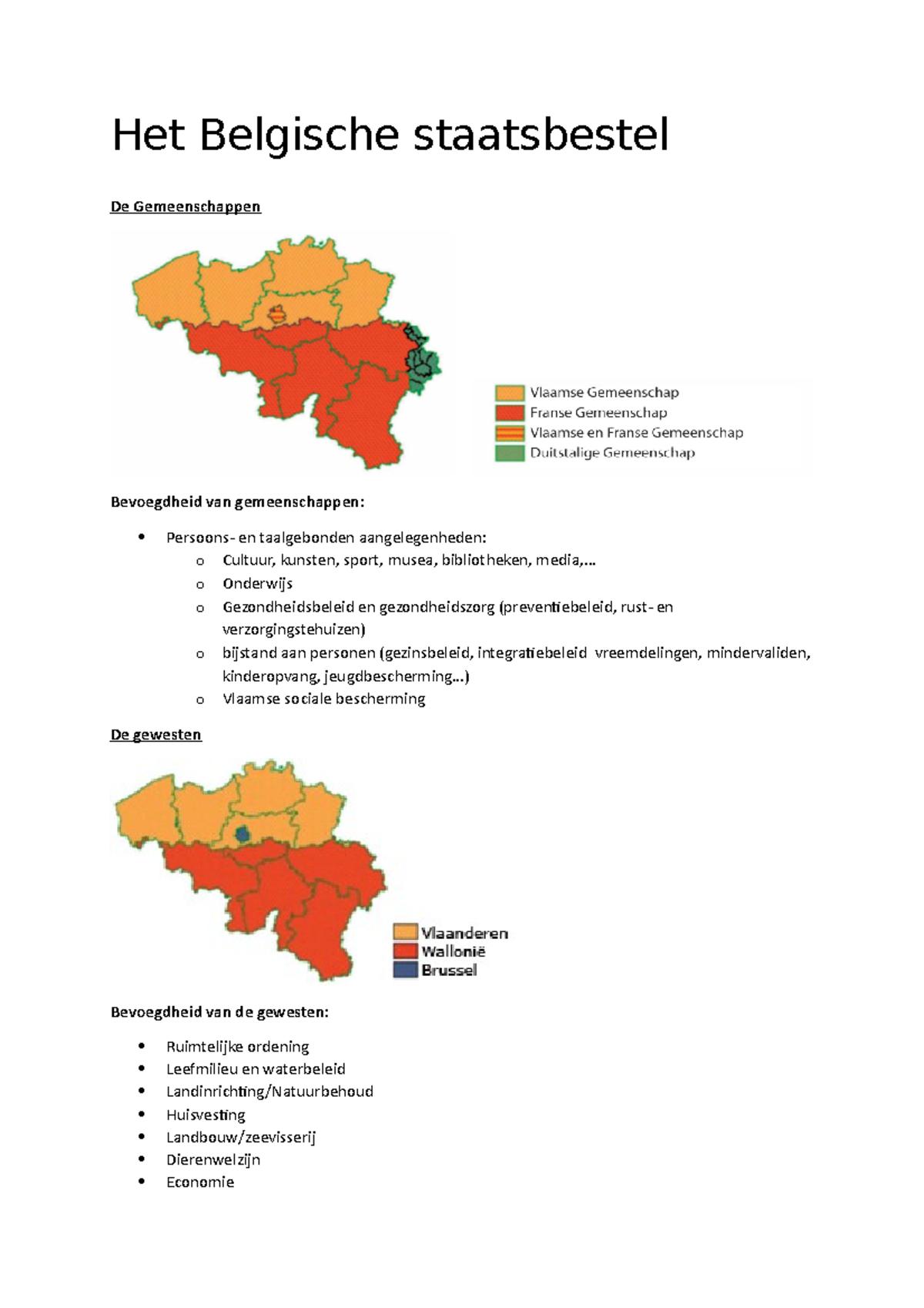 Hoofdstuk 5 Samenvatting - Het Belgische Staatsbestel De Gemeenschappen ...