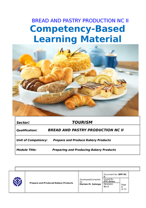 BPP CBLM Core 2 Prepare and Produce Pastry Products - Competency–Based ...