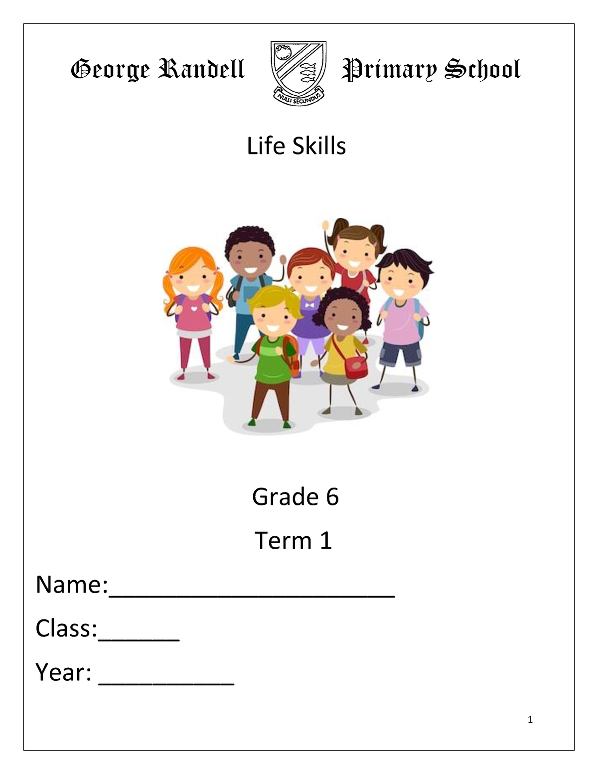 life skills grade 6 term 1 case study