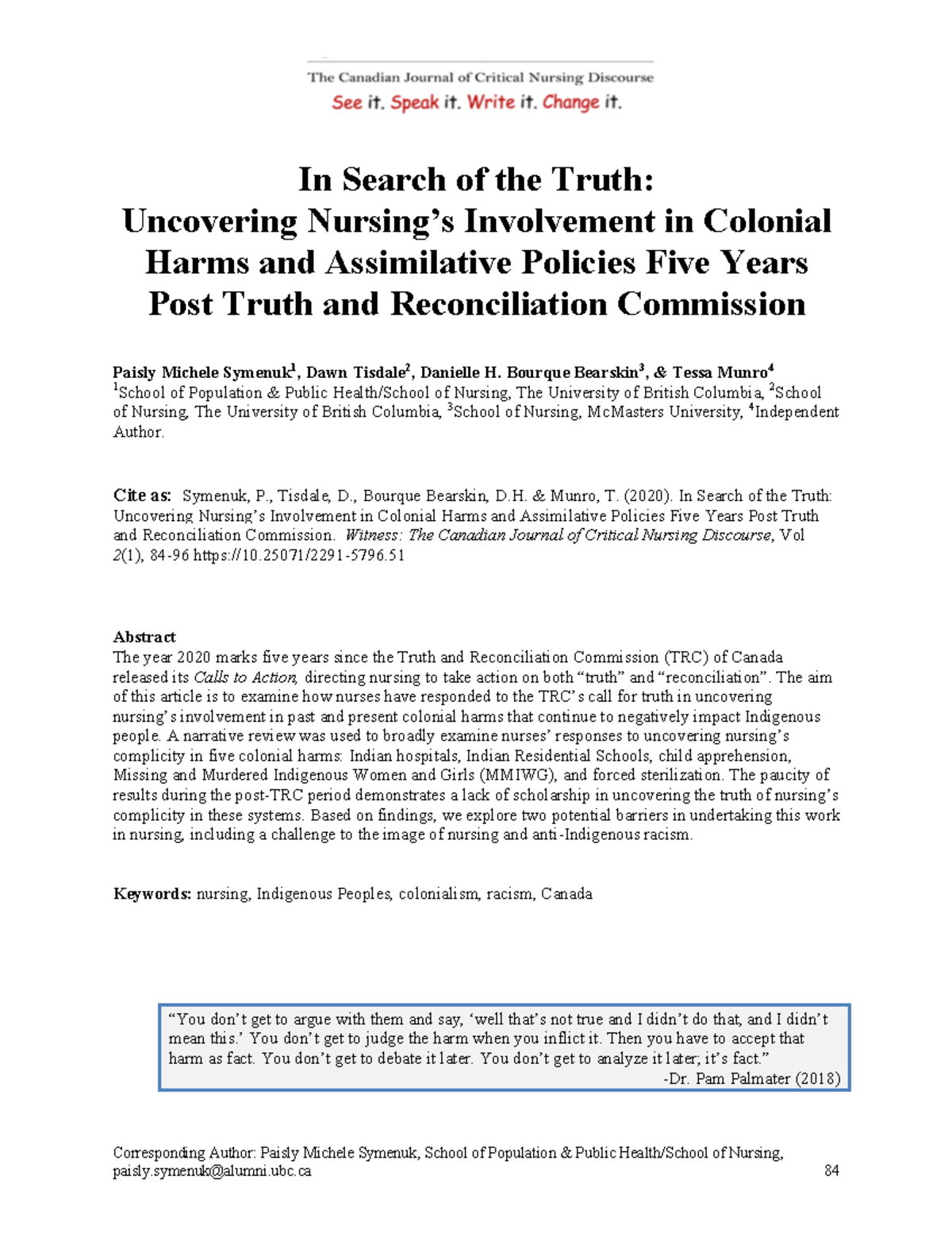 Cvandaalen-smith,+Symenuk+et.+al+FOR+ Production+corrected+june+22 ...