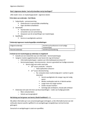 Verklarende woordenlijst AD 2 examen juni - DEEL 1 3 domeinen goed ...