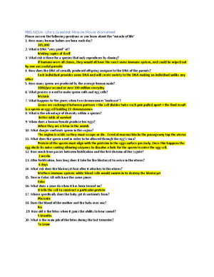 PBS Lifes Greatest Miracle Worksheet - PBS-NOVA: Life's Greatest Miracle Movie Worksheet Please - Studocu PBS Lifes Greatest Miracle Worksheet - PBS-NOVA: Life's Greatest Miracle Movie Worksheet Please - Studocu