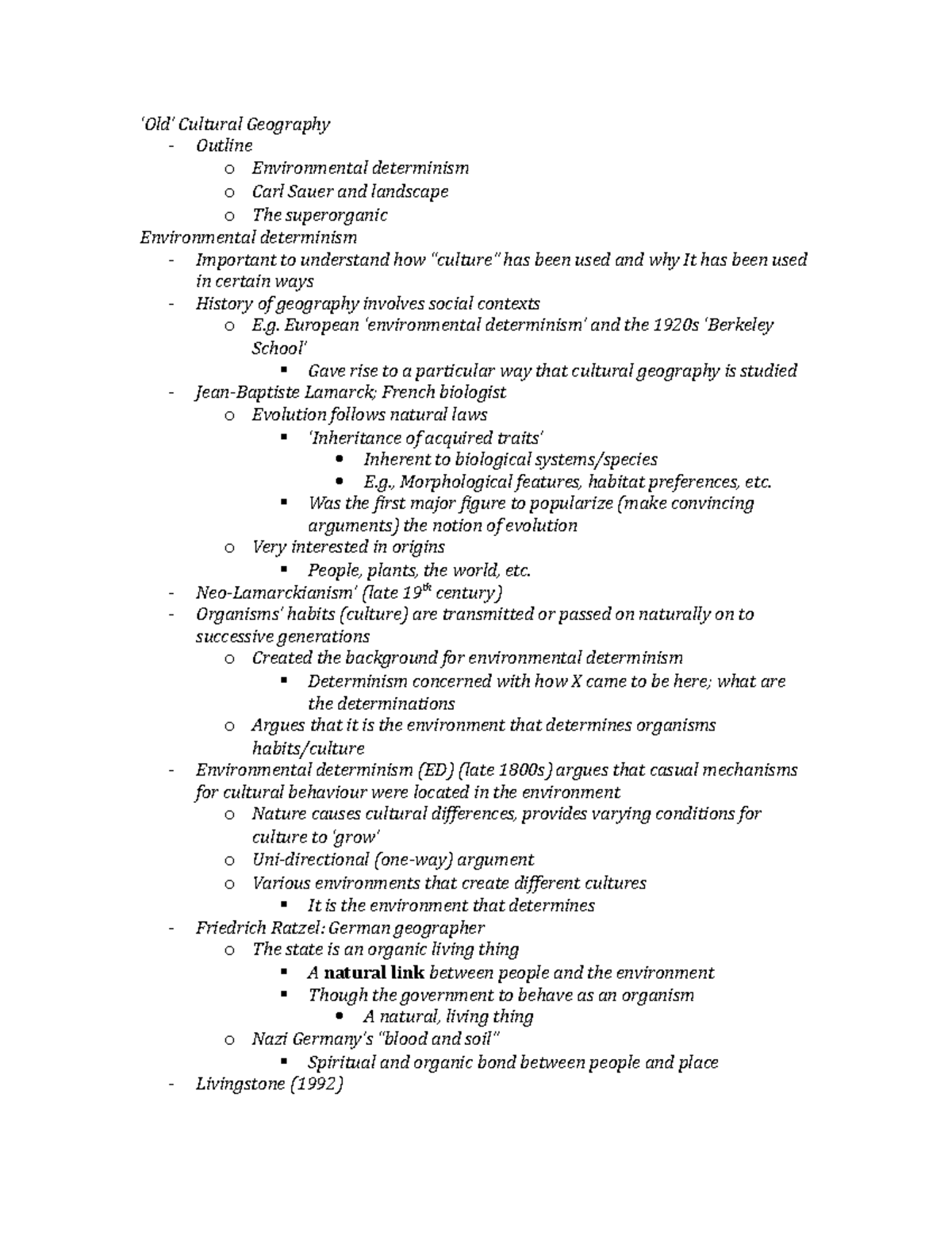 Digital, detailed notes which include direct quotes from the slides ...