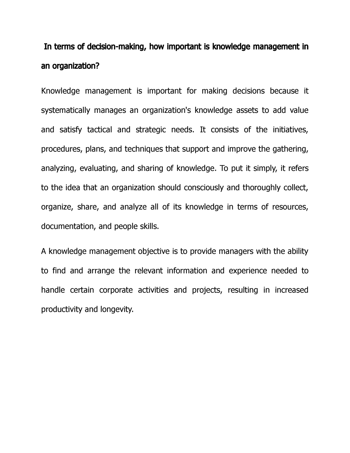 in-terms-of-decision-making-how-important-is-knowledge-management-in