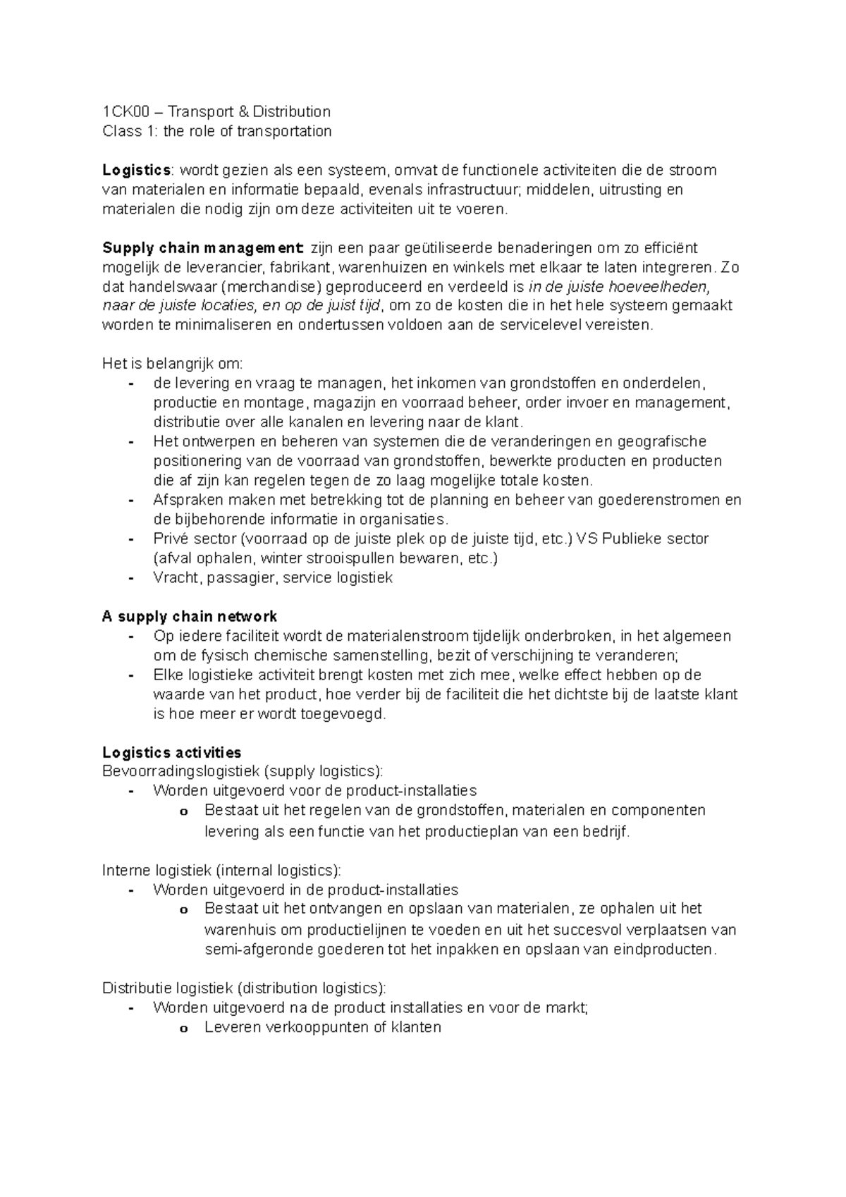 1ck00-summary-slides-1ck00-transport-distribution-class-1-the-role