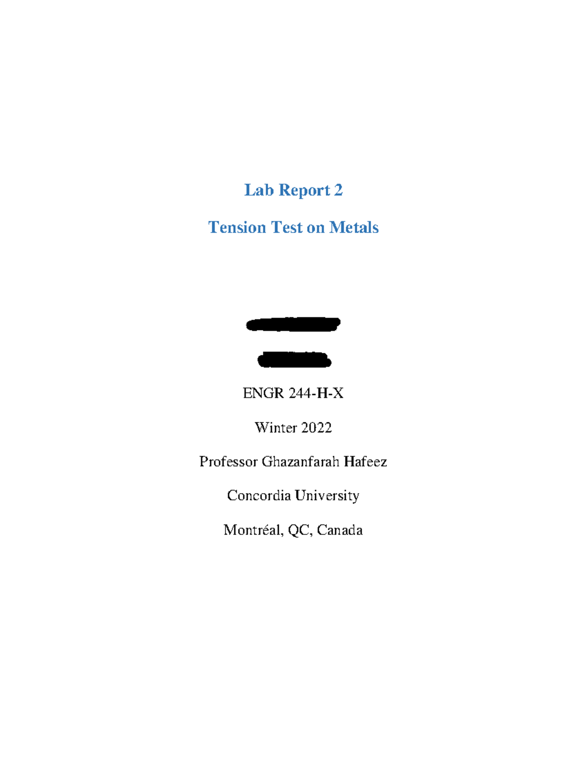 Lab 2 Report - - Studocu
