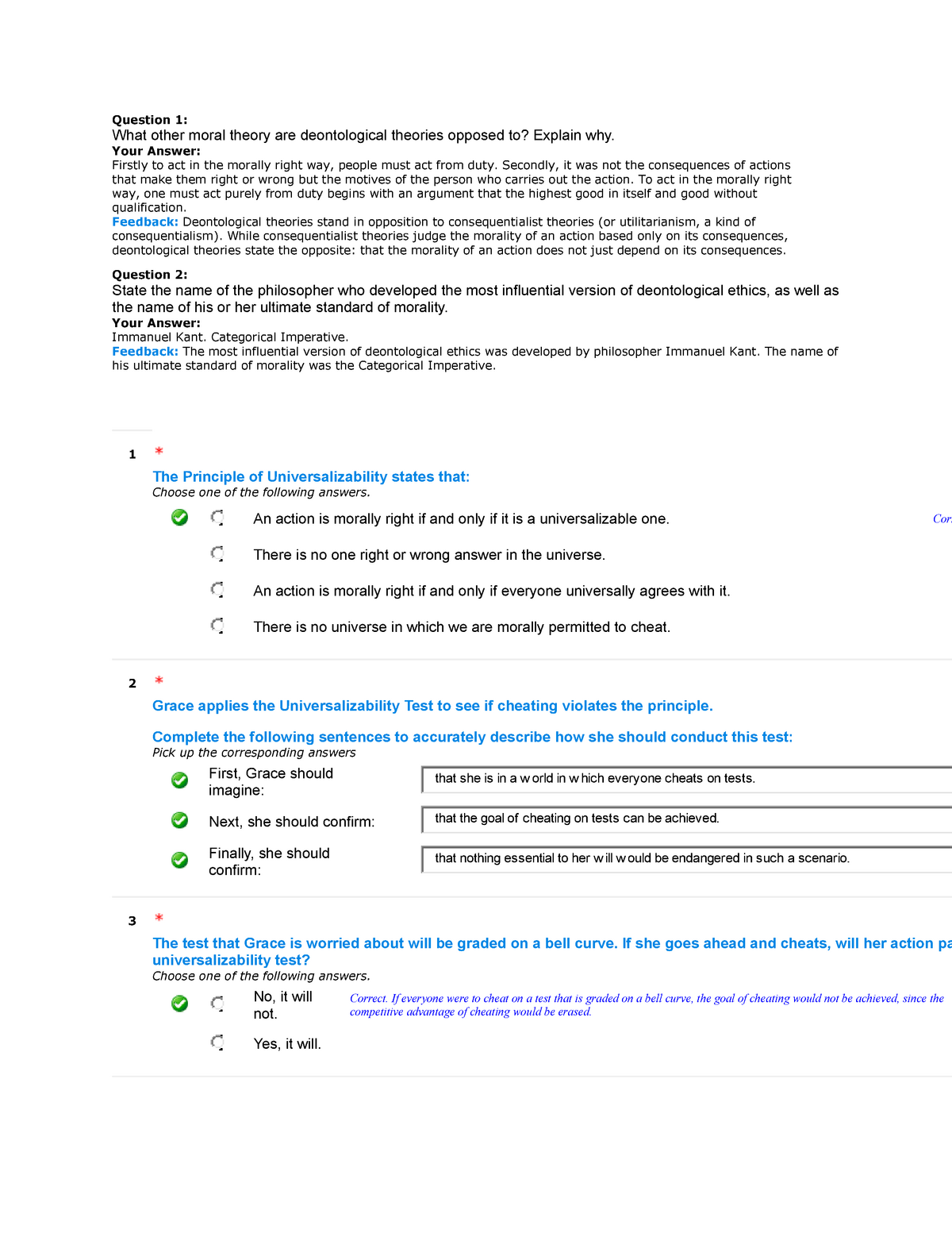 HY0001 Part 4 Quiz Answers Question 1 What Other Moral Theory Are 