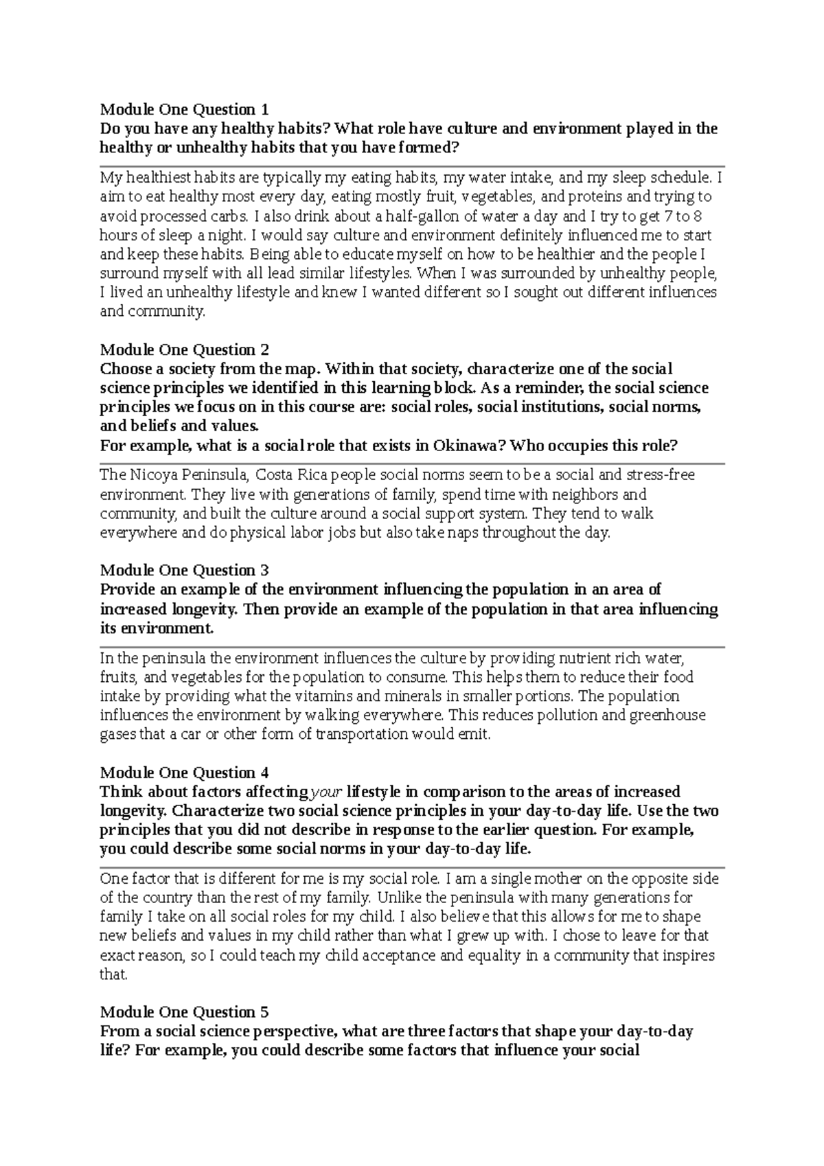 Misty Daignault SCS 200 Applied Social Sciences Week1 - Module One ...