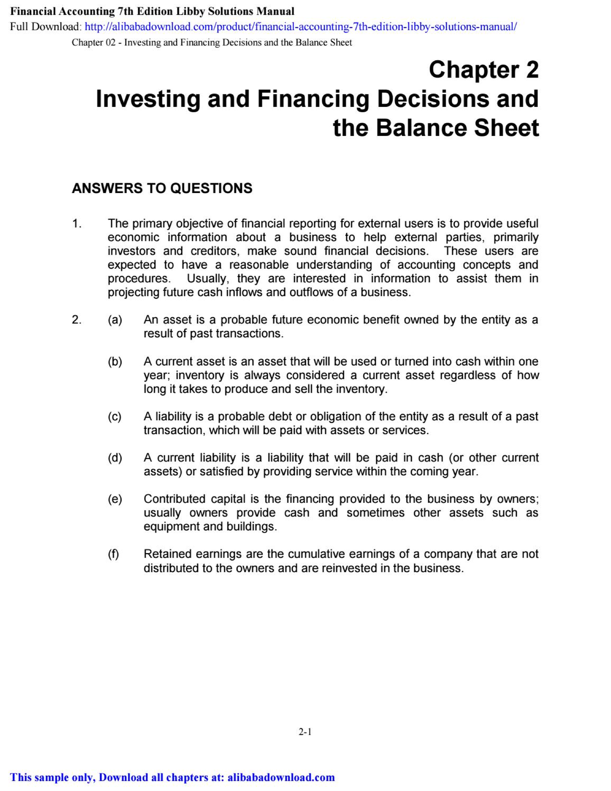Financial Accounting 7th Edition Solutions - ACC 300 - Studocu