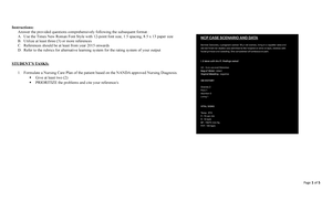 ROT 14 DS - Drug study - DRUG STUDY GENERIC NAME MECHANISM OF ACTION ...