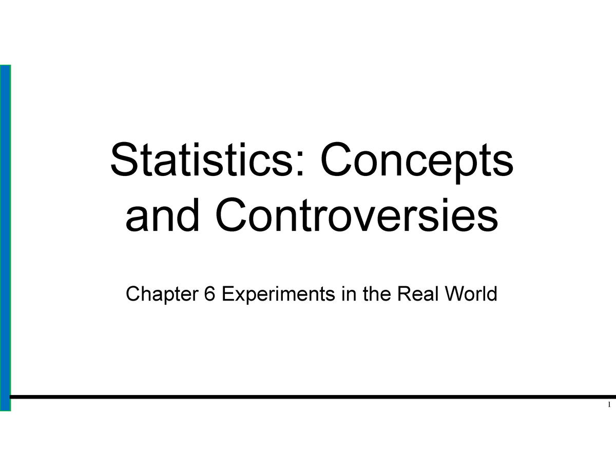 Chapter 6 Guided Notes - Statistics: Concepts And Controversies ...