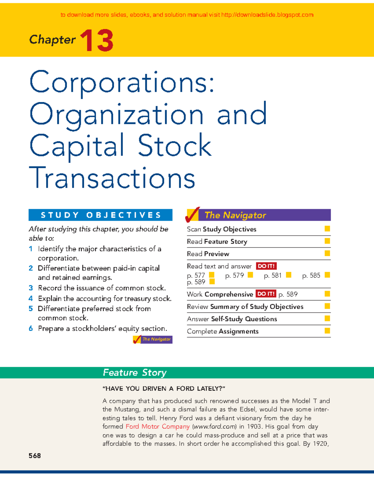 Chapter 13 - Corporations Organization And Capital Stock Transaction ...