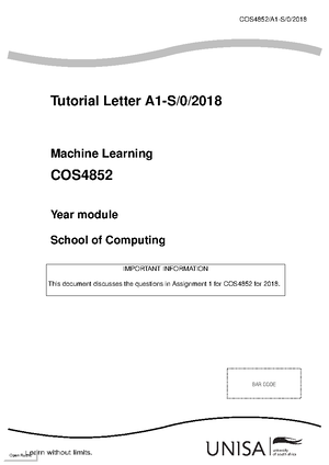 Cos2601 Theoretical Computer Science Ii Tutorial Letter 101 3 Theoretical Computer Science Cos2601 Theoretical Computer Science Ii Tutorial Letter 101 3 Theoretical Computer Science